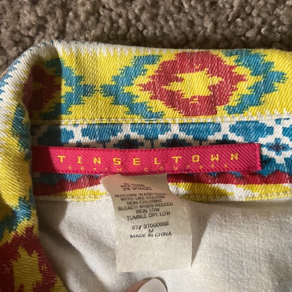 Tinseltown Denim Couture Funky Cropped Blazer - Picture 4 of 6